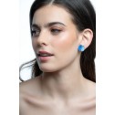 Bronze button earrings...