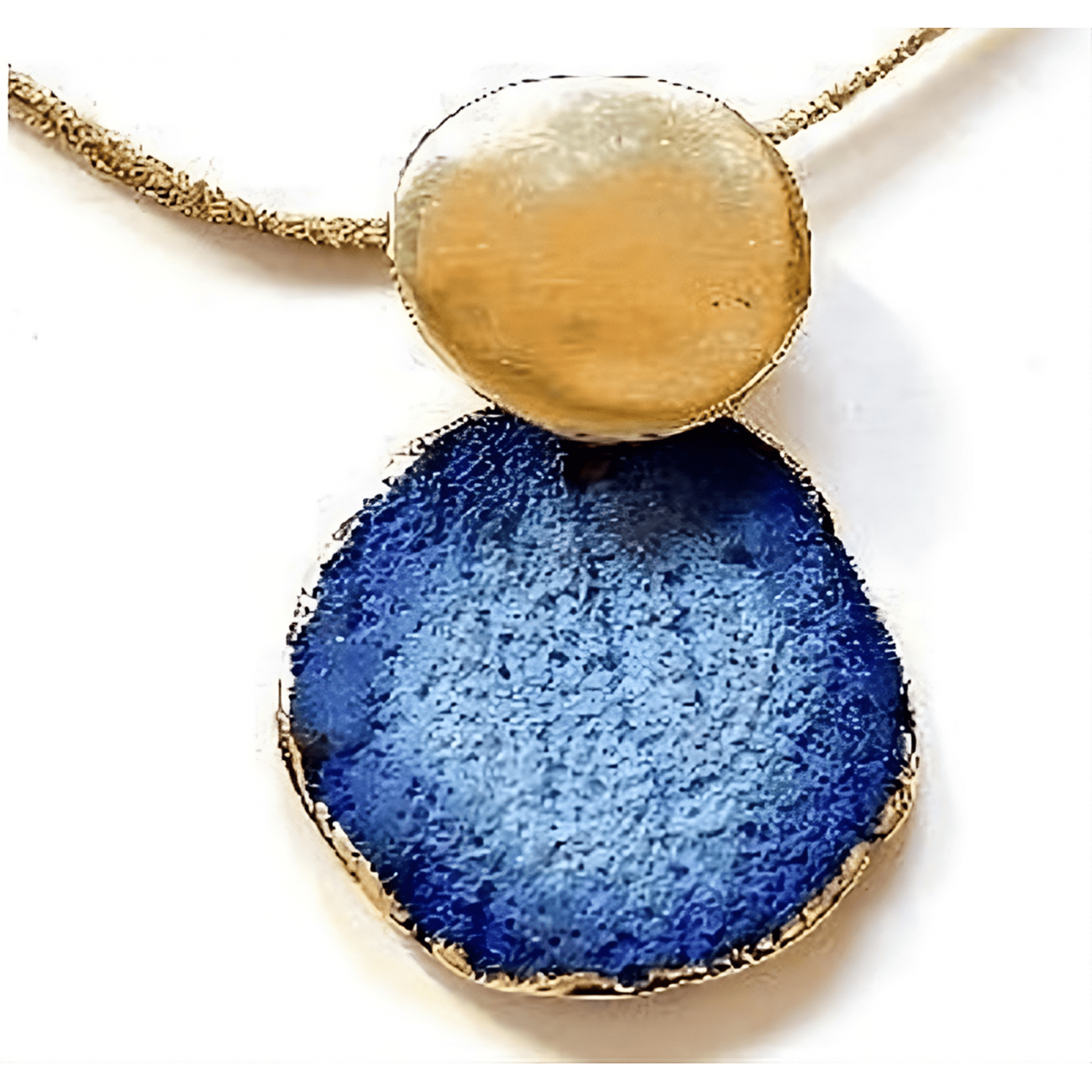 Blue and gold bronze...