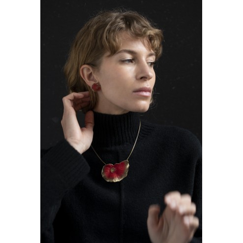 COLLAR ROJO NENÚFAR