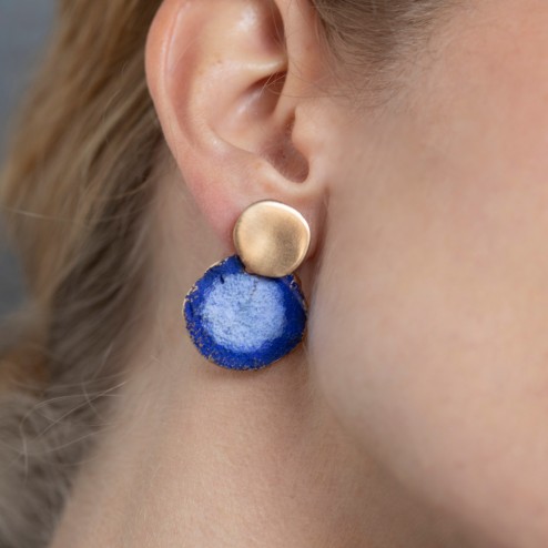 PENDIENTES DOBLES BRONCE...