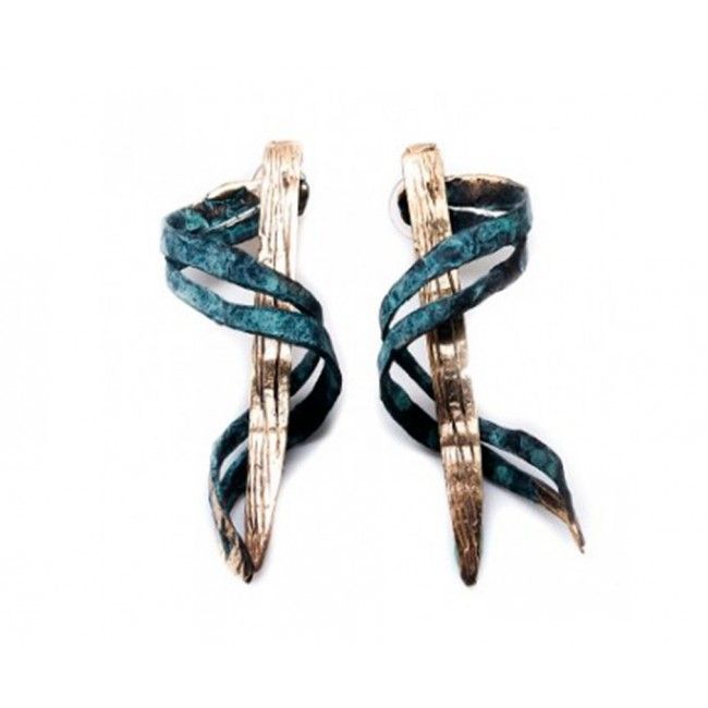 Bronze earrings from...