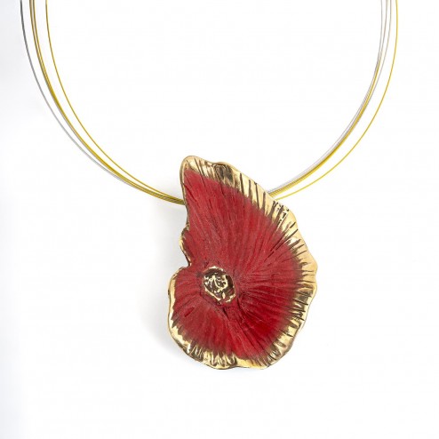 COLLAR ROJO NENÚFAR