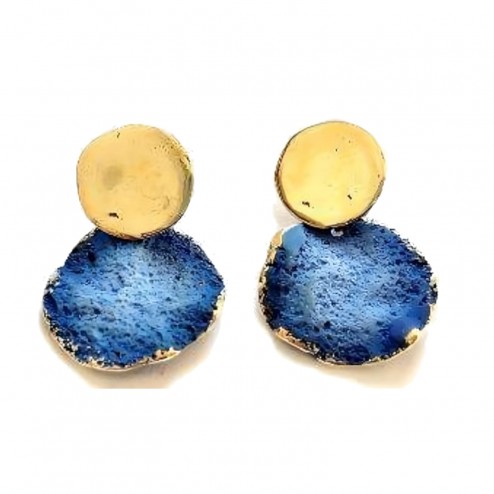 PENDIENTES DOBLES BRONCE...