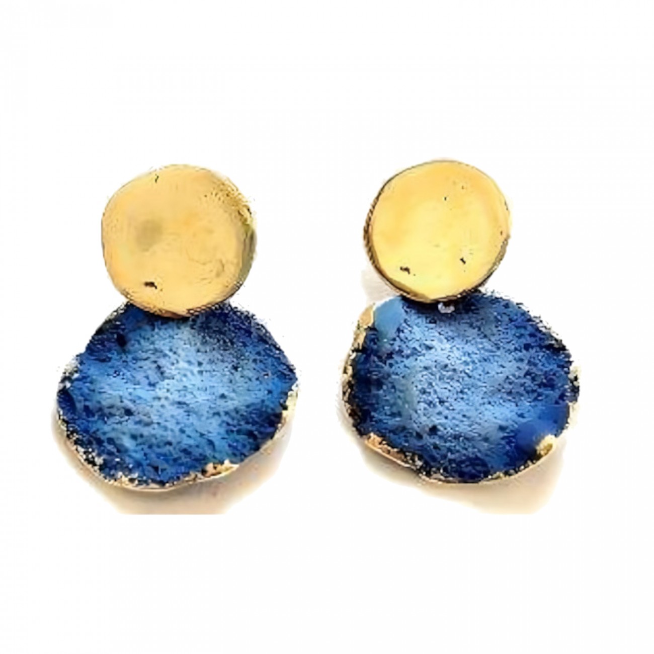 PENDIENTES DOBLES BRONCE...