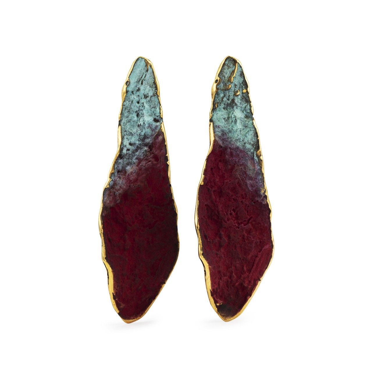 Bronze earrings from...