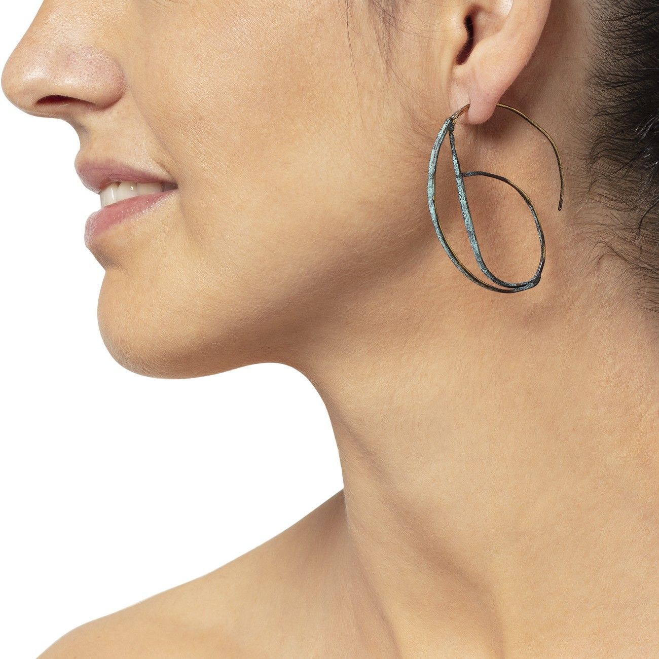 Hoop earrings from the...